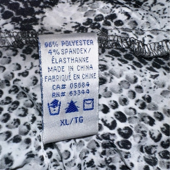 2 for $26 Tabi Snake Print Sequined Slinky Swifty Long Sleeve Top Xlarge - Picture 7 of 7